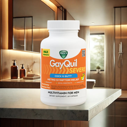 GayQuil Severe Multivitamin for Men: Cock & Butt Edition (60 Capsules)