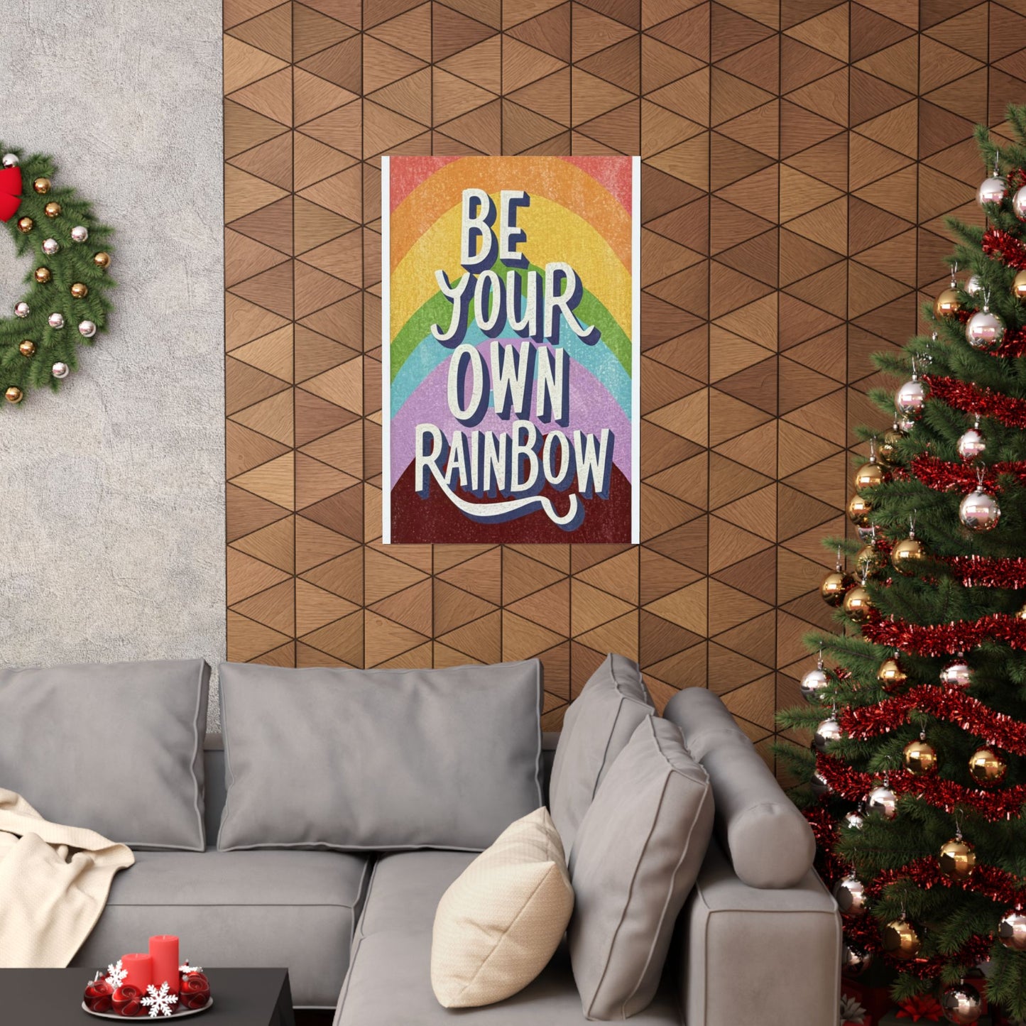 Be Your Own Rainbow - Premium Matte Vertical Poster | Museum-Grade Fine Art Paper | Vibrant Wall Decor | Eco-Friendly | Multiple Sizes"