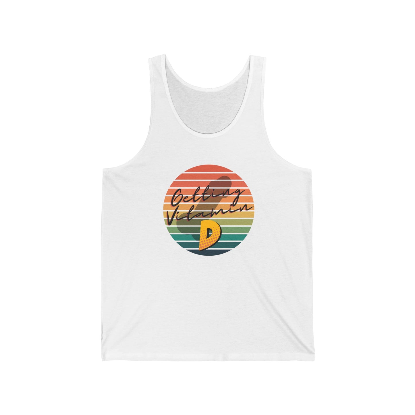 Getting My Vitamin D Unisex Jersey Tank Top - A Cheeky Way to Catch Some Rays