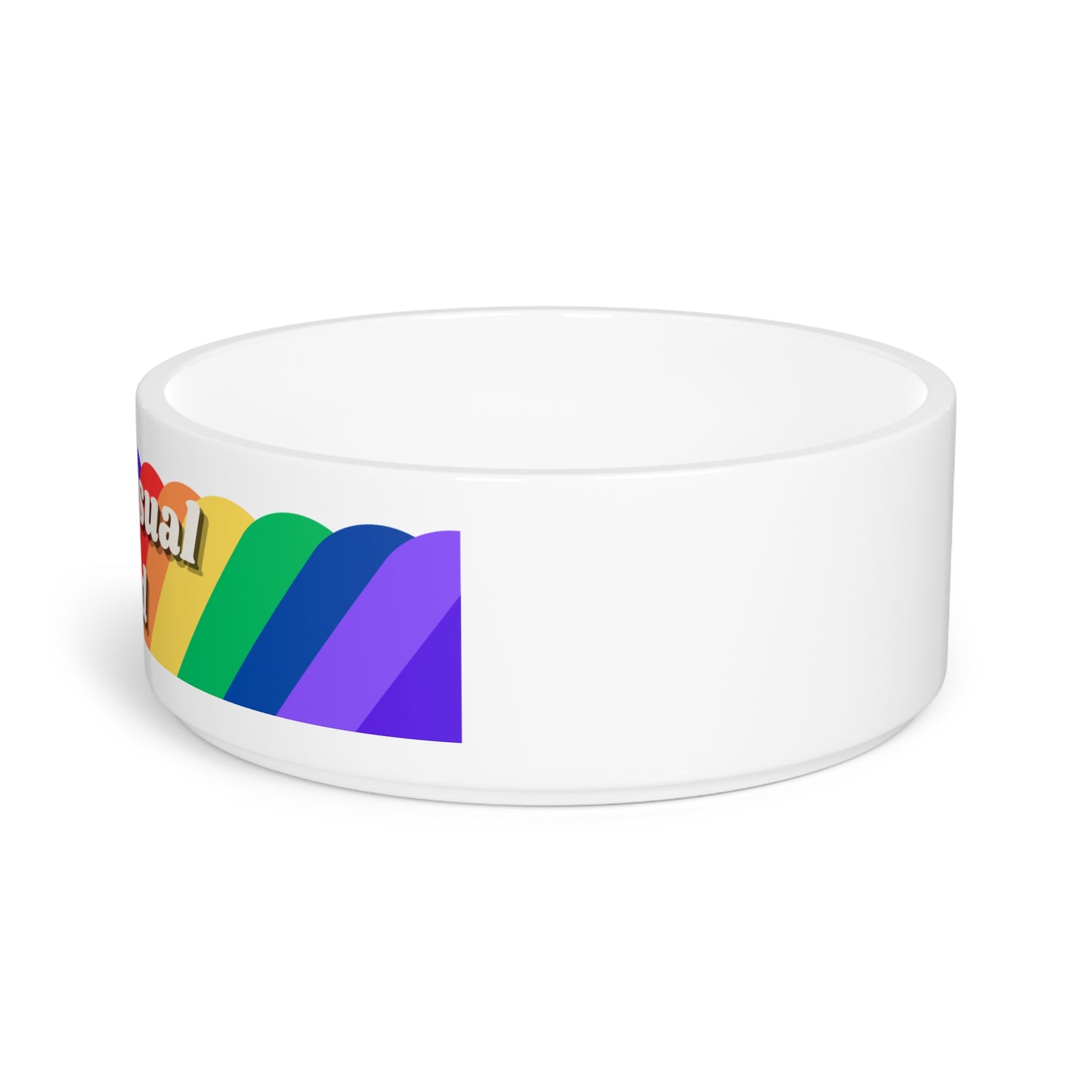 Bi-Pet-Sual and Proud  Humorous and Pun filled Dog Bowl Bisexual Merchandise