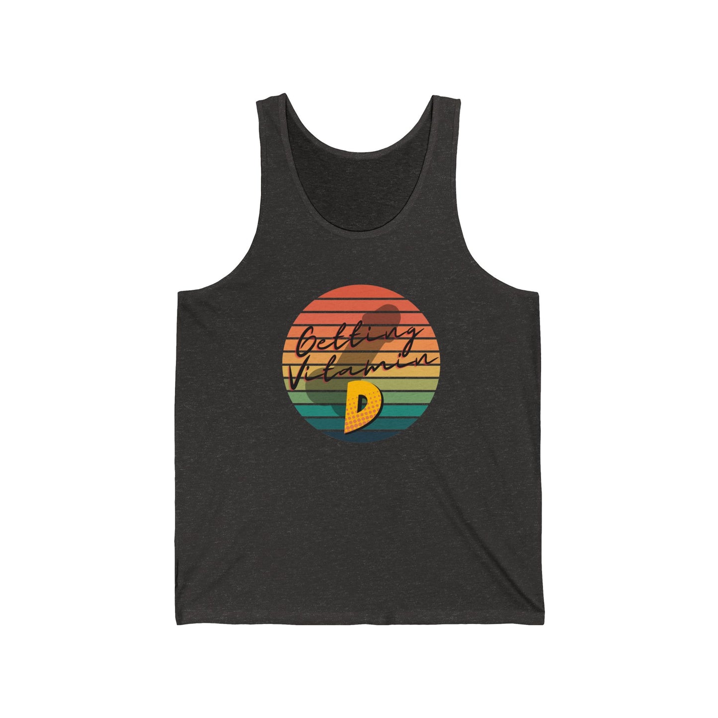 Getting My Vitamin D Unisex Jersey Tank Top - A Cheeky Way to Catch Some Rays